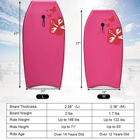 Slickblue Lightweight Bodyboard Surfing with Leash Eps Core Boarding Ixpe