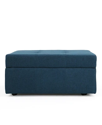 Simplie Fun Versatile Storage Ottoman Elevate Your Living Room with Style and Comfort