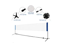 Slickblue Portable 10" x 5" Badminton Beach Tennis Training Net