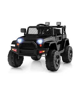 Sugift 12V Kids Ride On Truck with Remote Control and Headlights