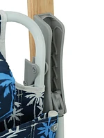 Streamdale Furniture Adjustable Beach Chair with Towel, Handrail, Cup Holder and Backpack