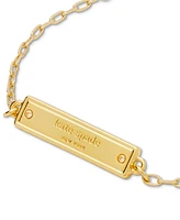 kate spade new york Gold-Tone Sam Icon Bar Bracelet