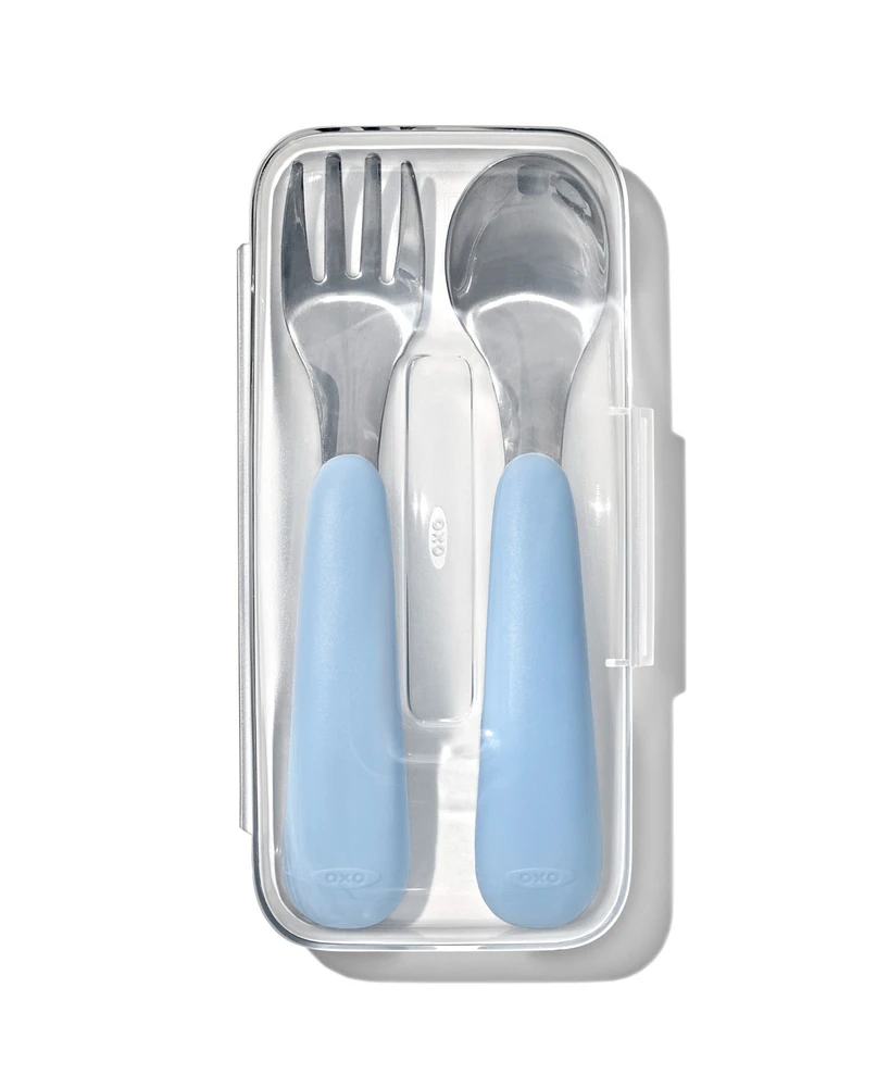 Oxo Tot On-The-Go 2 Pc Fork and Spoon Set