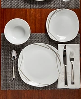 Curves Square 12 Pc. Dinnerware Set, Service for 4