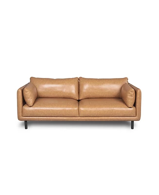 Nice Link Sofia 84" Sofa in Camel with French Seam Tailoring