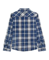 Guess Big Boys Long Sleeve Flannel Shirt