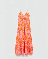 Mango Women's Printed Long Dress