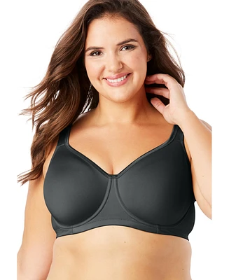 Comfort Choice Women's Underwire Microfiber T-Shirt Bra