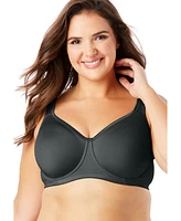 Comfort Choice Women's Underwire Microfiber T-Shirt Bra