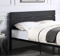 Black Metal Frame Full Bed 1 Piece