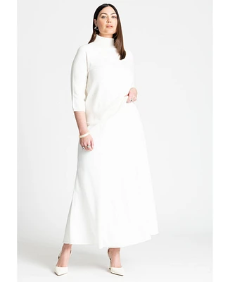 Eloquii Plus Maxi Satin Skirt