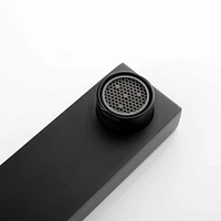 Matte Black Floor Mount Tub Filler with Hand Shower