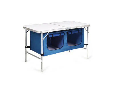 Slickblue Height Adjustable Folding Camping Table