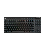 Logitech G Pro X Tkl Lightspeed Wireless Gaming Keyboard, Ultra-Portable Tenkeyless (Gx Red) - Black