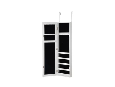 Slickblue Door and Wall Mounted Armoire Jewelry Cabinet with Full-Length Mirror