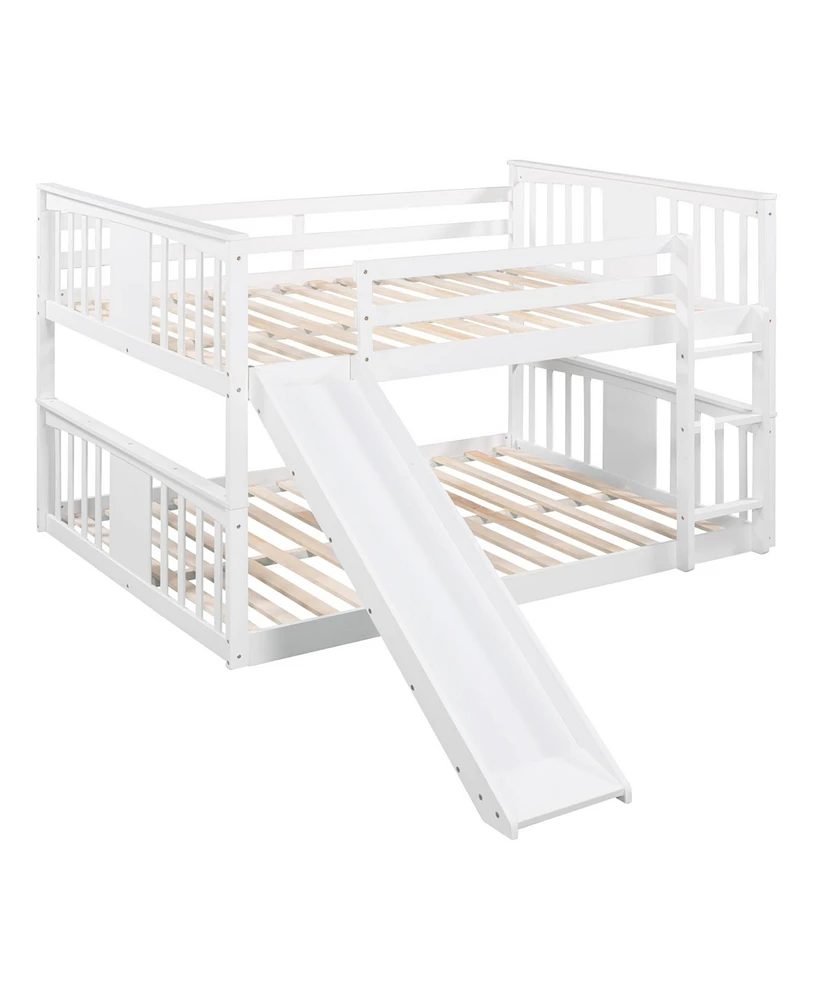 Streamdale Furniture Full Over Full Bunk Bed With Ladder With Slide