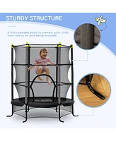 Streamdale Furniture Ultimate Kid Safety Indoor-Outdoor Mini Trampoline Foam Pad + Spring-Free Bungee + Protective Netting