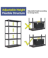 Streamdale Furniture 5-Tier Heavy-Duty Rust-Resistant Metal Shelving Unit with Easy Boltless Assembly