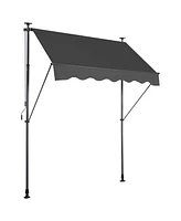 gaomon 78" Manual Retractable Patio Sun Shade Awning for Outdoor Backyard Doors Windows