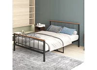 Metal Platform Bed Frame-No Box Spring Needed
