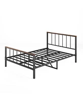 Streamdale Furniture Metal Platform Bed Frame-No Box Spring Needed