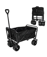 Streamdale Furniture Rugged Folding Wagon Effortless Off-Road Transportation, Heavy-Duty Storage