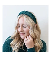 Headbands of Hope Women s Blushing Braid Headband - Dark Green