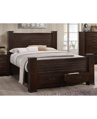 Simplie Fun Queen Bed In Mahogany