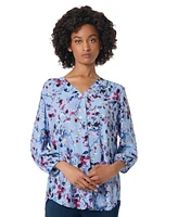 Jones New York Women's Printed 3/4-Sleeve Tunic