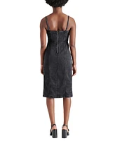 Steve Madden Women's Slit-Front Giselle Denim Midi Dress