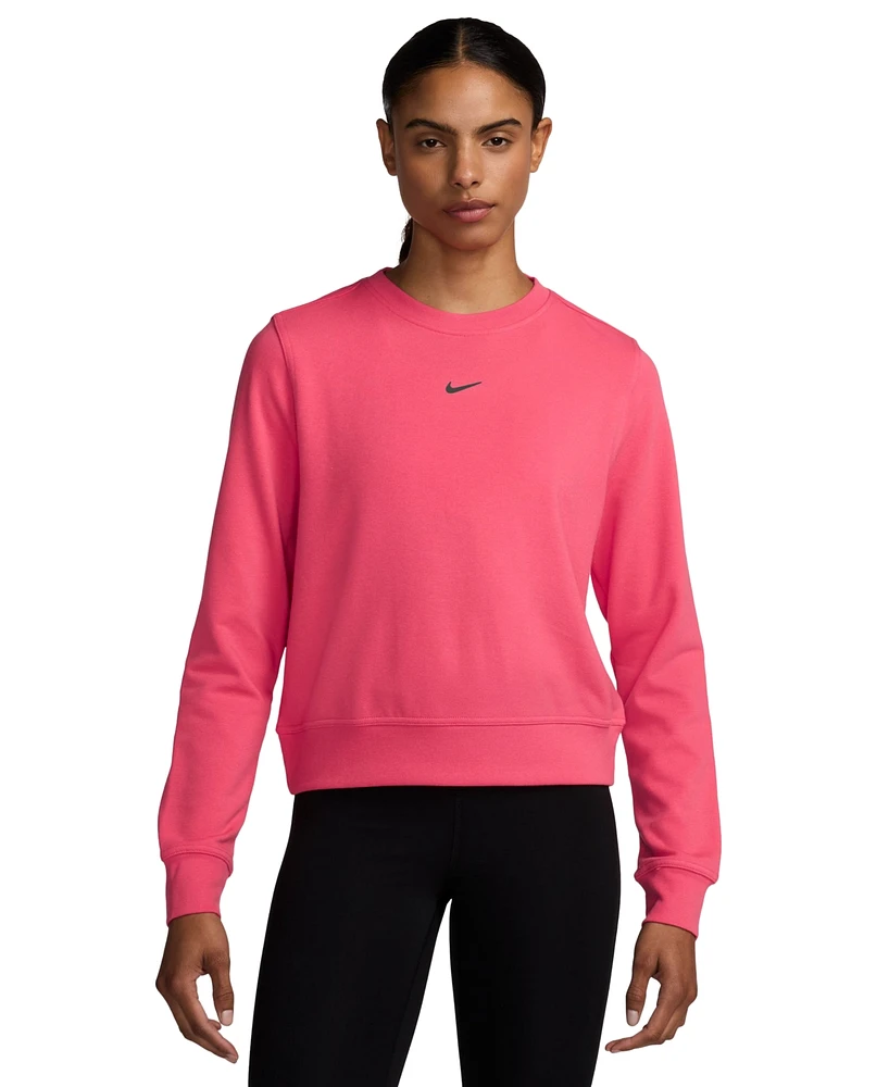 Nike Women's Dri-fit One Crewneck French Terry Sweatshirt