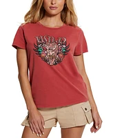 Guess Women's Wild Roses Graphic T-Shirt