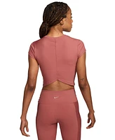 Nike Women's One Fitted Rib Dri-fit Cropped Top