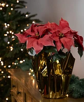 Northlight Dark Pink Artificial Christmas Poinsettia 13.75"