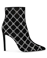 Betsey Johnson Women's Lark Mesh Embellished Stiletto Booties