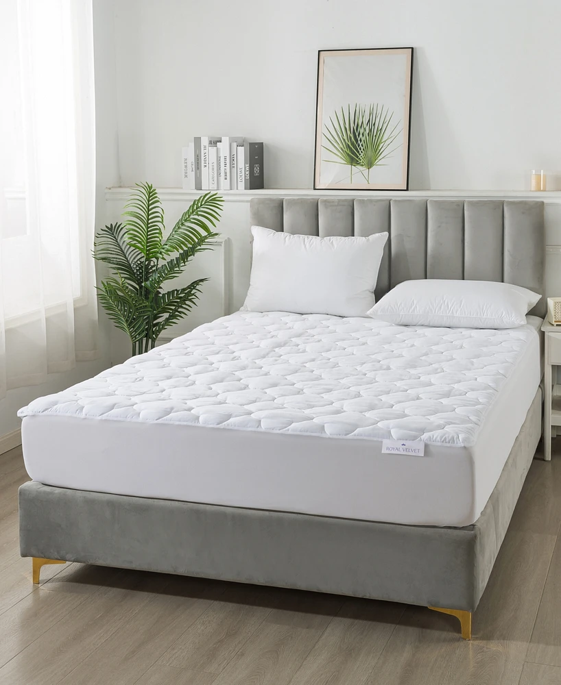 Royal Velvet 300 Thread Count Cotton Waterproof Stain Resistant Mattress Pad