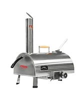 Simplie Fun 12" Portable Rotatable Wood Fired Pizza Oven