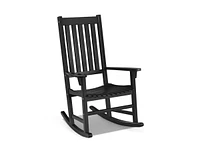 Slickblue Indoor Outdoor Wooden High Back Rocking Chair