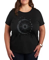 Hybrid Apparel Sun Moon Stars Plus Size Graphic T-Shirt