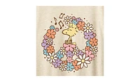 Hybrid Apparel Woodstock Floral Peace Sign Plus Graphic T-Shirt