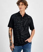 Karl Lagerfeld Paris Men's Signature-Print Polo Shirt