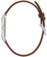 Bulova Men's Sutton Brown Leather Strap Watch 29mm
