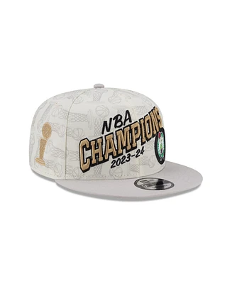 New Era Men's Boston Celtics 2024 Nba Finals Champions Locker Room 9FIFTY Snapback Hat