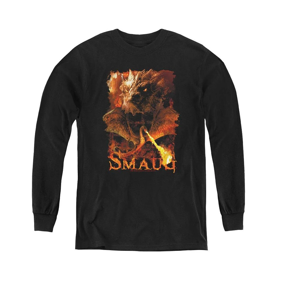 The Hobbit Boys Youth Smolder Long Sleeve Sweatshirts