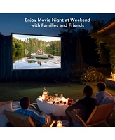 Yescom 100" Portable Detachable Projector Screen with Stand Movie Projection 16:9 Hd 1.1 Gain