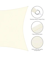 2 Pack 20x16 Ft 97% Uv Block Rectangle Sun Shade Sail Hdpe Cover Net Canopy Pool