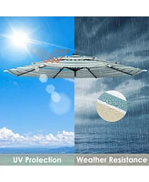 3-Tier Patio Umbrella Replacement Canopy Market Table Top Pool Backyard