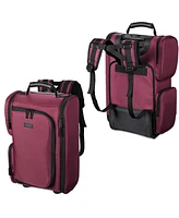 Byootique 2in1 Portable Makeup Backpack Rolling Case Cosmetic Carry-on Travel