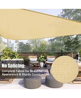 11 Ft 97% Uv Block Triangle Sun Shade Sail Canopy Outdoor Patio Pool Lawn Deck