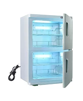 Yescom 46L Hot Uv Sterilizer Towel Warmer Cabinet Heated Nail Salon Spa Facial Dual 4 Rack